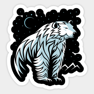 Tribal Polar Bear Sticker